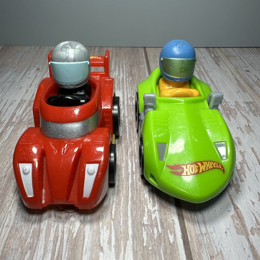 Fisher-Price Little People Hot Wheels Wheelies Lot of 2 Race Cars